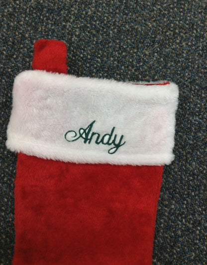 Personalized Christmas Stocking Super Plush 18"