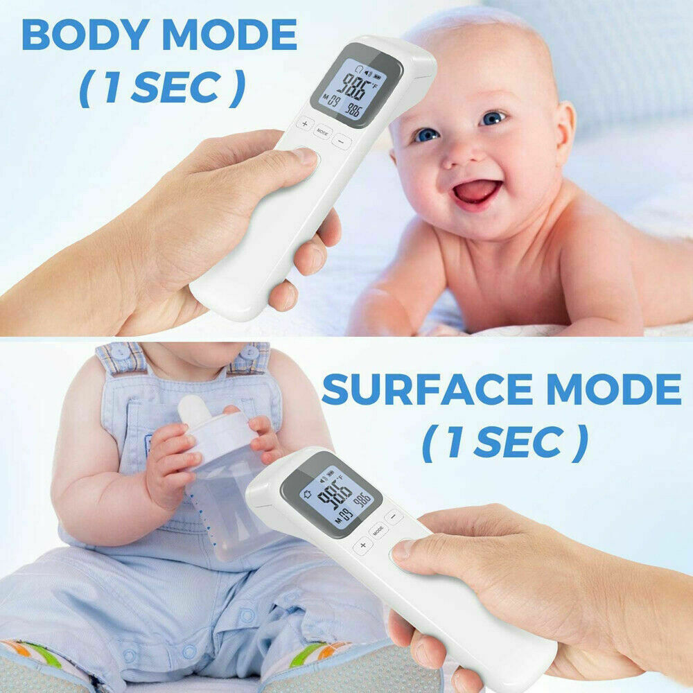 In Stock Touch Free Infrared Forehead Thermometer - For Adults and Kids