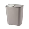 Image of Dual Compartiment Push Button Kitchen Bin Recycling Waste Bin
