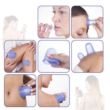 4 Pcs Facial Cups  Facial Cupping Set