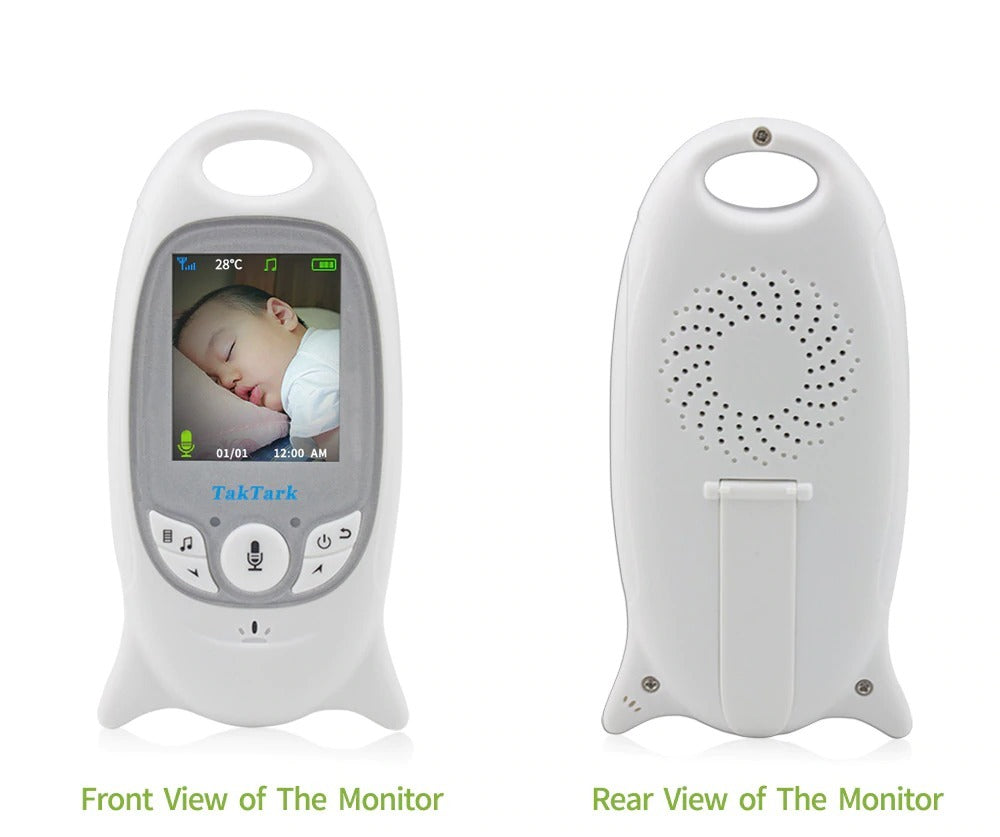 Video Baby Monitor 2.4" No Wi-Fi Needed Wireless Infrared Vision Camera 2-Way Audio Lullabies
