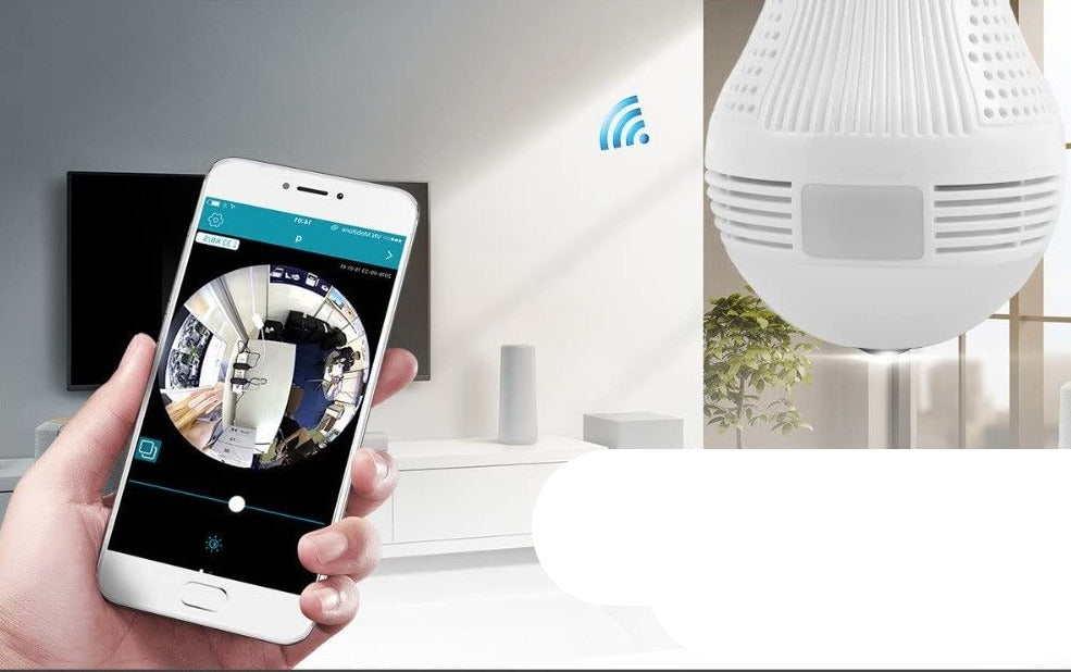 WiFi 360º Panoramic Security Light Bulb with Camera Surveillance Flasheye