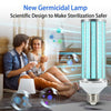 Image of UV 60W Germicidal Lamp LED UVC Bulb E27 Household Disinfection Light With Remote