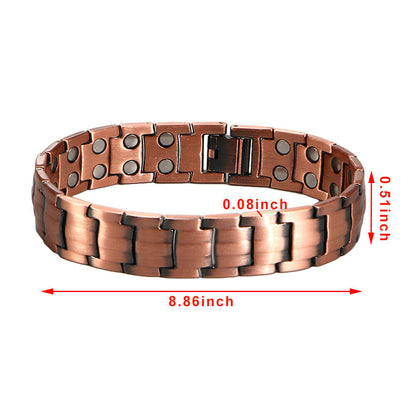 Magnetic Therapy Bracelet Pure Copper Bracelet for men