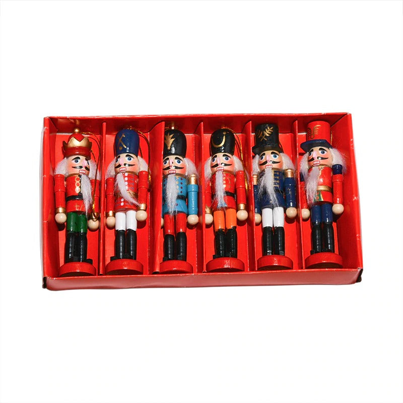 6 Pcs Wooden Nutcracker