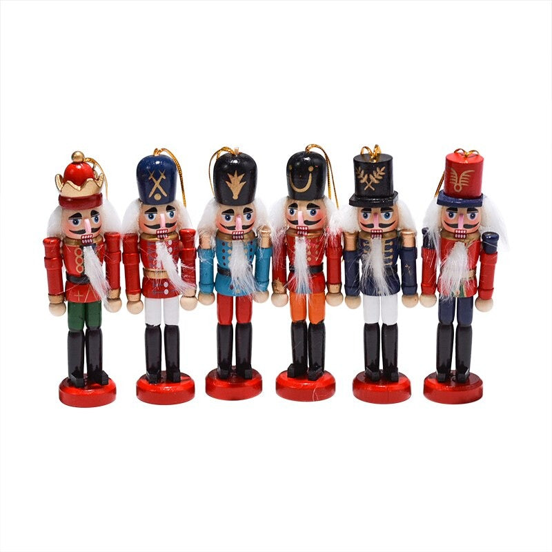 6 Pcs Wooden Nutcracker