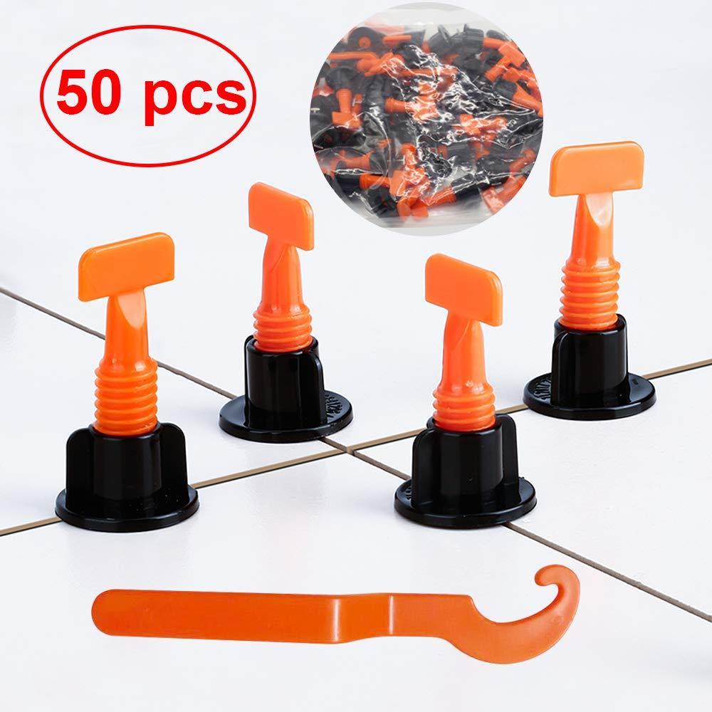 No.1 Reusable Tile leveling System Alignment Spacers 50Pcs - Balma Home