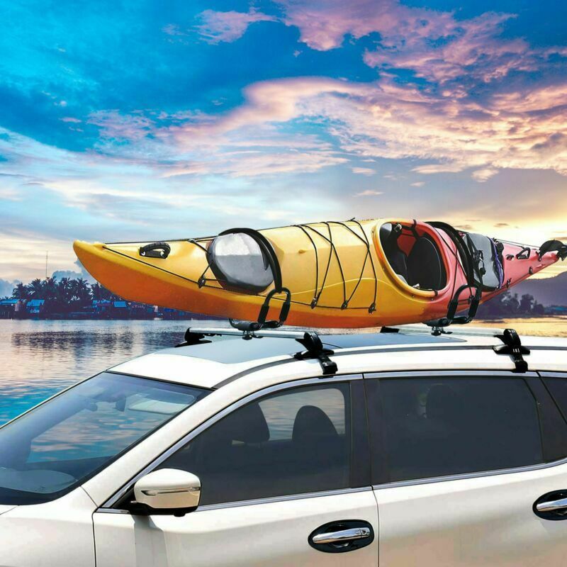 Kayak Roof Rack Set 2 J-racks Top Carrier Holder Kayak