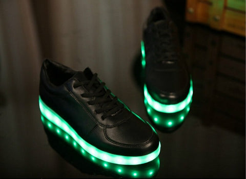 Unisex 7 Colors Led Light Shoes USB Charging Light Up Sneakers for Adults Led Light Up Shoes for Adults
