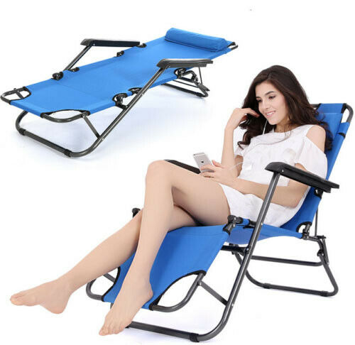Outdoor Folding Chaise Lounge Lounge Chair