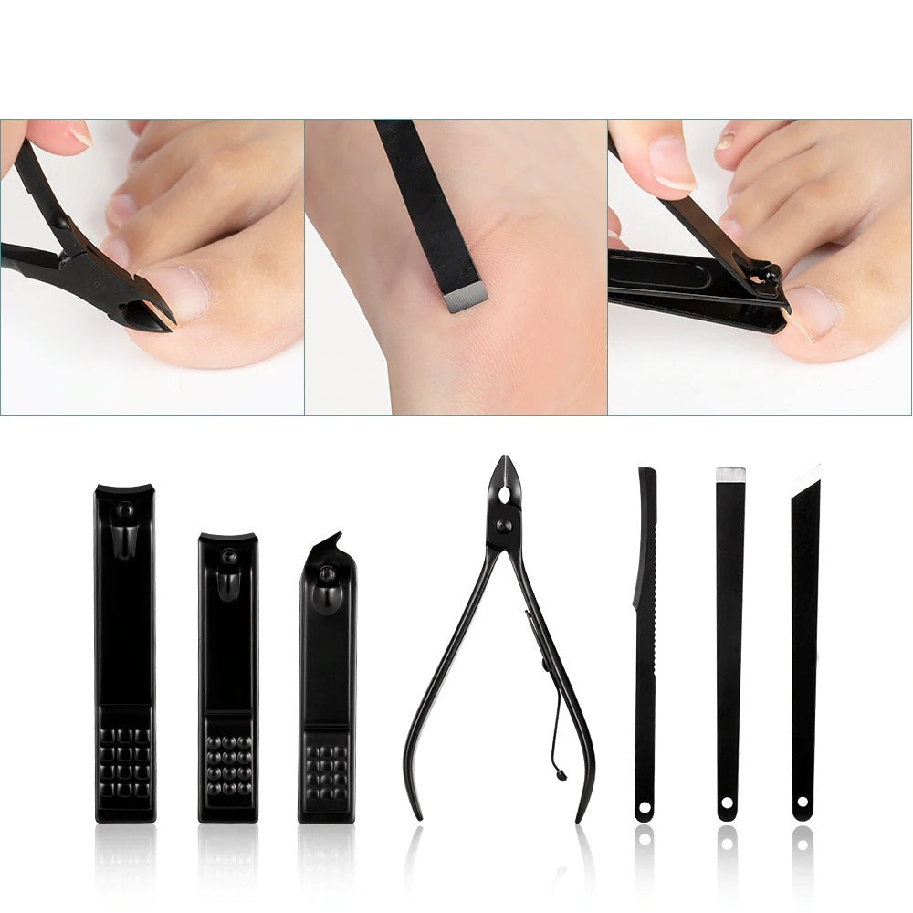 7 to 18 Pcs Nail Clippers Manicure Tool Set
