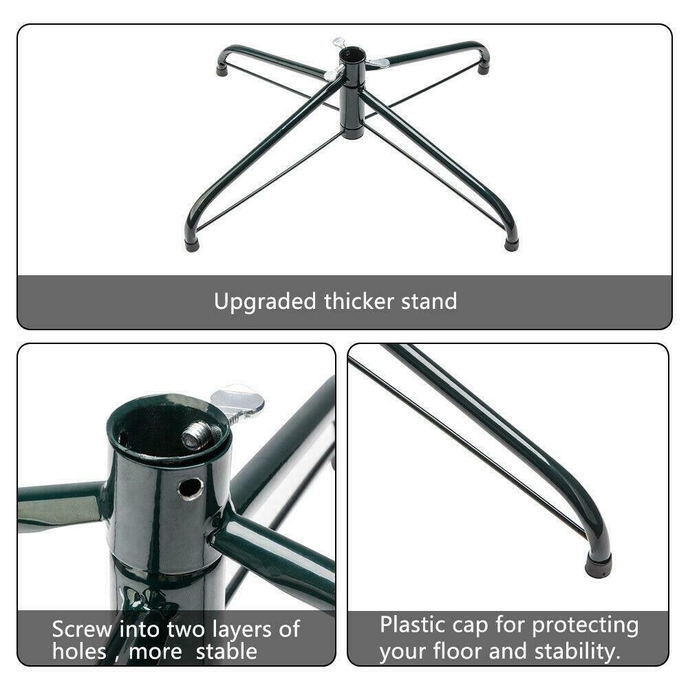 6FT Artificial Christmas Tree Green White Fir tree w Base Home Decor