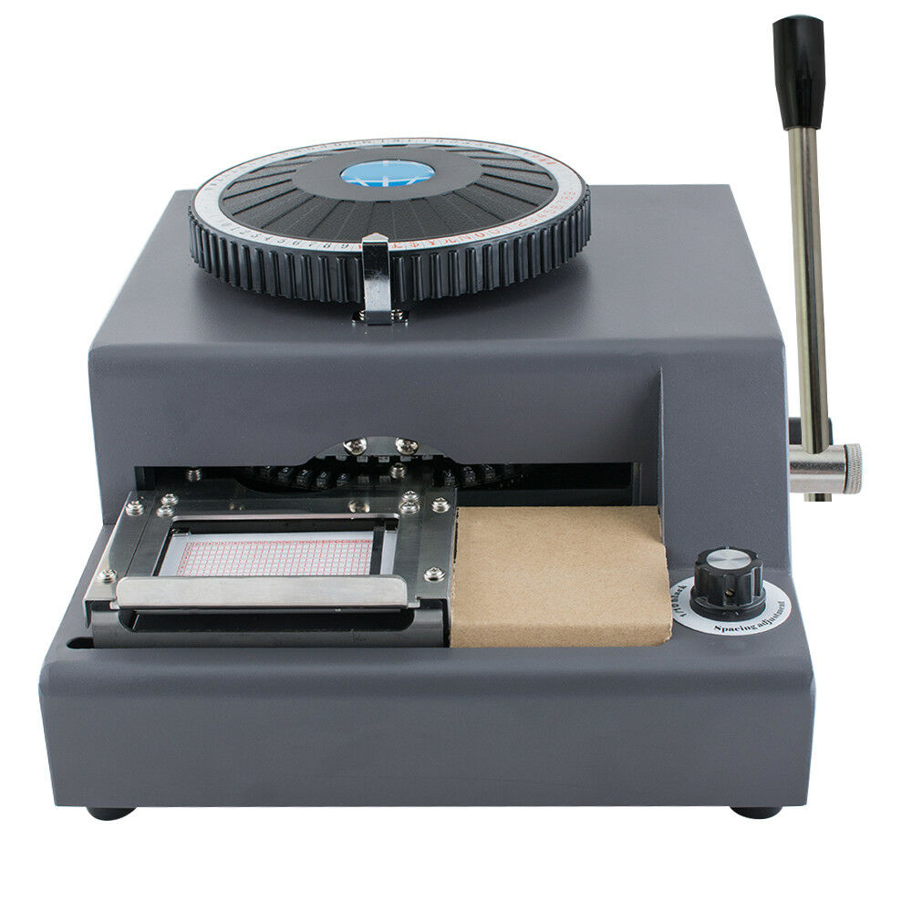 Embossing Machine 72 Character Card Embosser for PVC Card Credit ID VIP Manual Embosser Machine Credit Card