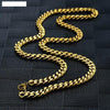 Image of Mens Gold Curb Chain Necklace