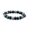 Image of Natural Black Obsidian Hematite Tiger Eye Beads Bracelets