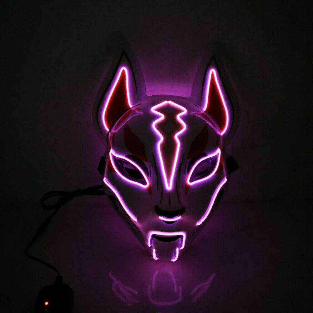 Fox Drift LED Halloween Mask Light Mask for Party