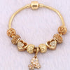 Image of New Famous Brand Jewelry Women Charm Bracelet Pandora Bracelet Gold