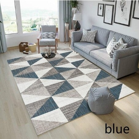 Waseable Geometric Printed Carpet for Livingroom Bedroom Large Area Rugs