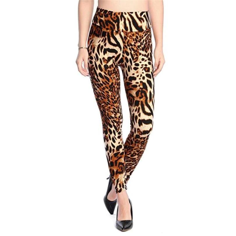 Fashion Slim High Waist Elastic Leopard Print Leggings