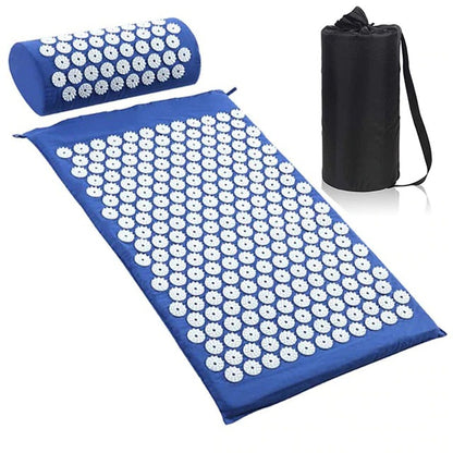 Acupuncture Pillow Massage Yoga Mat Body Stress Pain Reliever Set