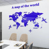 Image of Mapa Mundi Acrylic 3D Wall Sticker