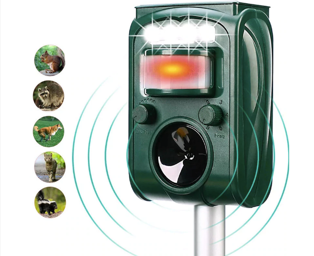 Dog Repellent - Solar Ultrasonic Animal Repeller