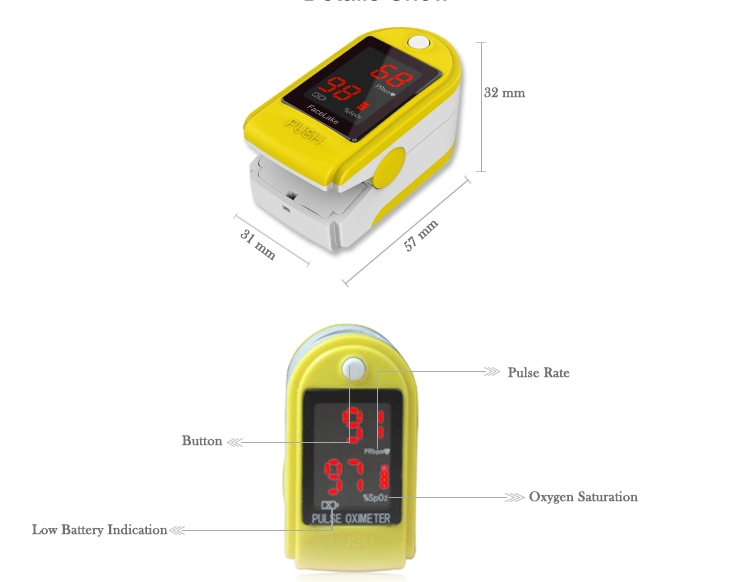 Digital Oximeter Finger Pulse Oximeter Medical Equipment Portable Monitor