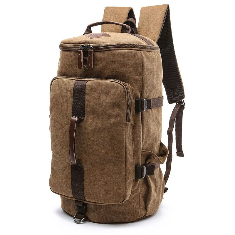 Leather Weekender Travel Bag Men's Carry On Bag
