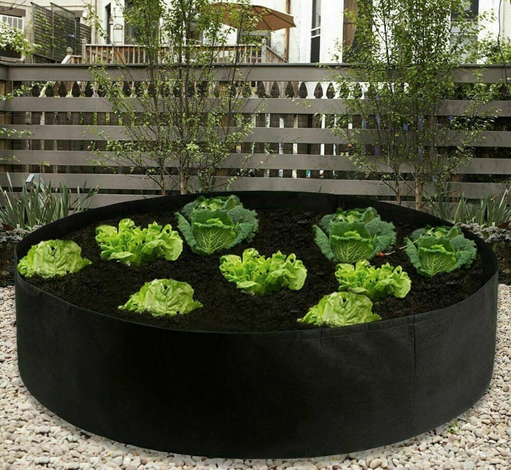 Round Planting Container Grow Bag Raised Garden Bed