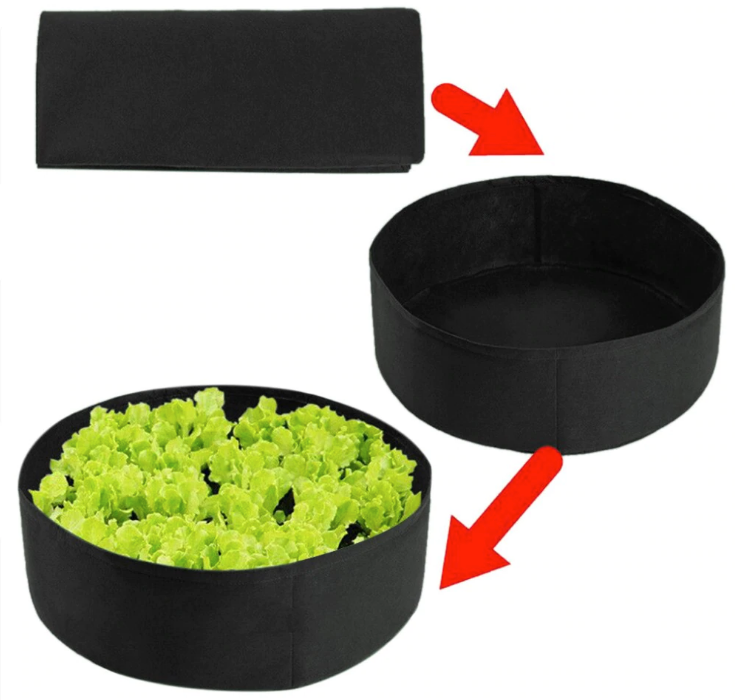 Round Planting Container Grow Bag Raised Garden Bed