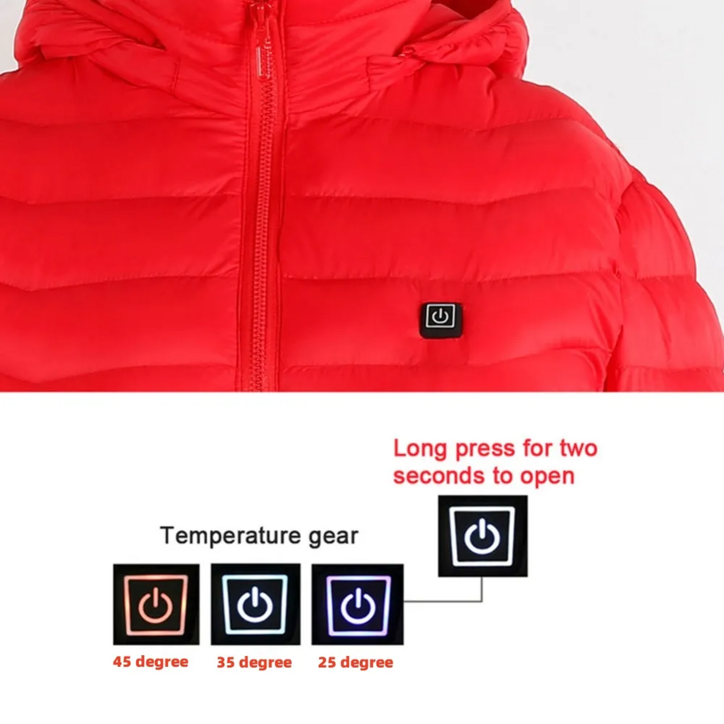 Heated Electric Warming Jacket Coat Fleece Work Body Battery Heating Apparel for Men and Women