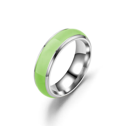 Stainless Stell Luminous Glow in th Dark Ring