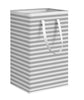 Image of 75 L Grey Laundry Basket with Extended Handle