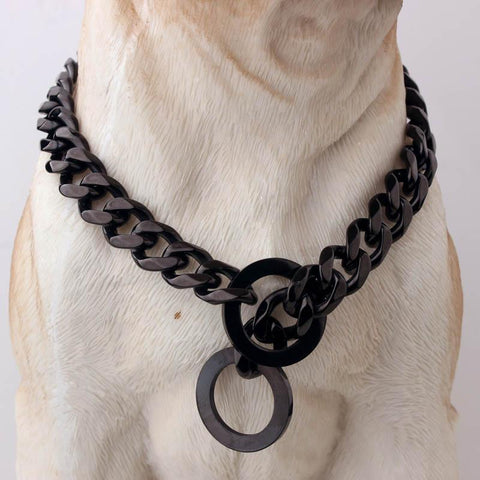 Big Hip Hop Chains Dog Collar 15mm - Balma Home