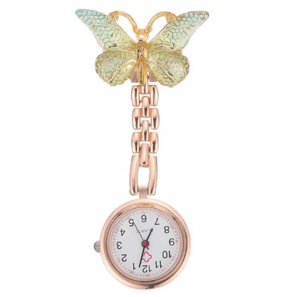 Butterfly-Shaped Watch Nursing Delicate Pocket Fob Watches Precise Travel Time