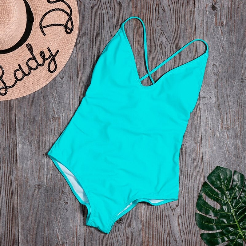 One Piece Backless Swimsuit for women