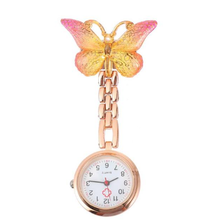 Butterfly-Shaped Watch Nursing Delicate Pocket Fob Watches Precise Travel Time