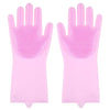 Image of Scrubbing Gloves Dishwashing Cleaning Gloves