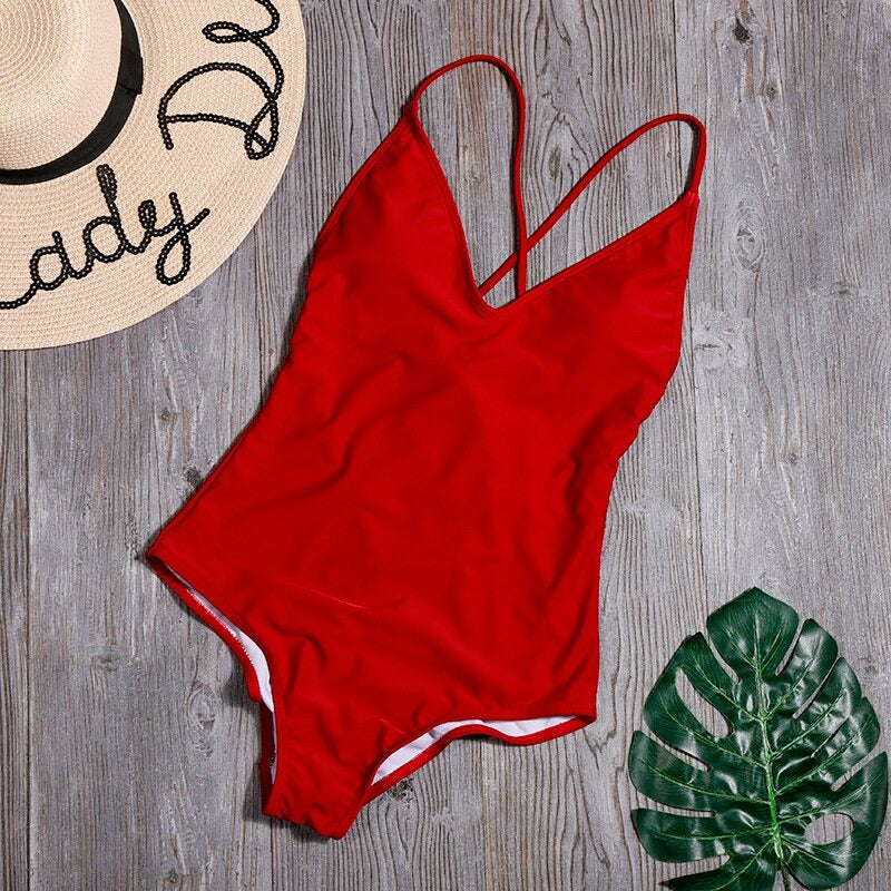 One Piece Backless Swimsuit for women