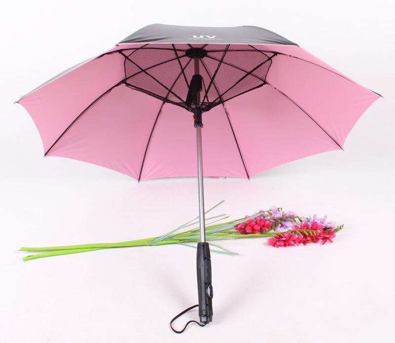 Umbrella with Fan and Spray Long-Handle Summer Umbrella