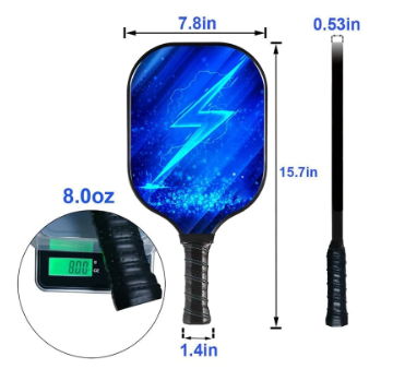 Pickleball Paddles Lightweight Pickleball Sets Thin And Quick Pack Of 2 Pickleball Racket Carrying Bag 4 Balls