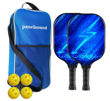 Pickleball Paddles Lightweight Pickleball Sets Thin And Quick Pack Of 2 Pickleball Racket Carrying Bag 4 Balls