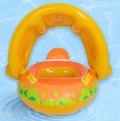 Baby Pool Float With Sunshade Swimming Baby Float Pool Water Toy Baby Float With Canopy