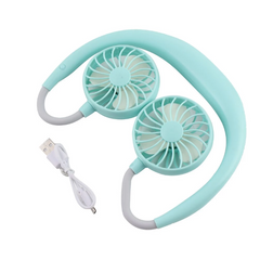 Around The Neck Fan Portable Mini Hanging USB Rechargeable Necklace Fan Mini Air Cooler