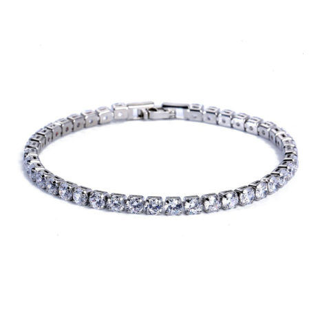 Tennis Bracelet Men 4mm Cubic Zirconia Hand Chain CZ Gold Tennis Bracelet Home Jewelry