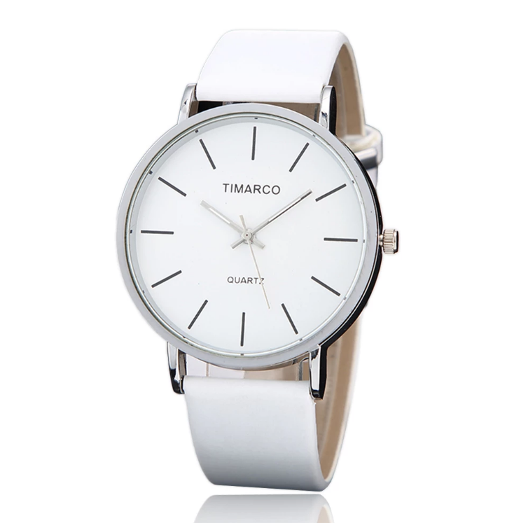 Simple Style Watch For Ladies Leather Fashion Casual Minimal Women's Watch Quartz Clock