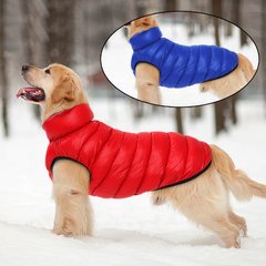 Dog Winter Coats Reversible Winter Jacket For Large Dogs Waterproof Dog Warm Coats