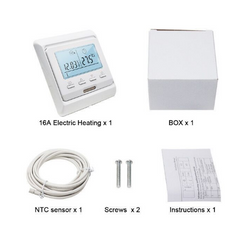16A 230V Programmable Thermostat Warm Floor Heating Room Thermostats For Home Controller Air Manual
