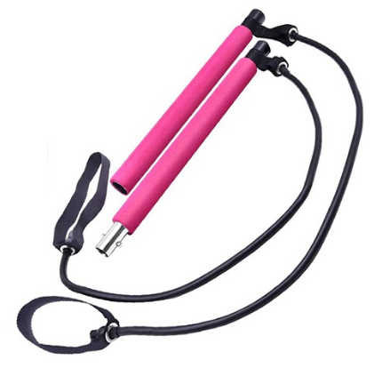 Yoga Crossfit Pilates Bar Resistance Bands Pilates Workout Bar Pull Rope Portable For Fitness
