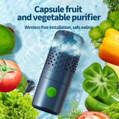 Wireless Veggie Washer Purifier Capsule Shape Portable Vegetable Washer Machine Pesticide Disinfection